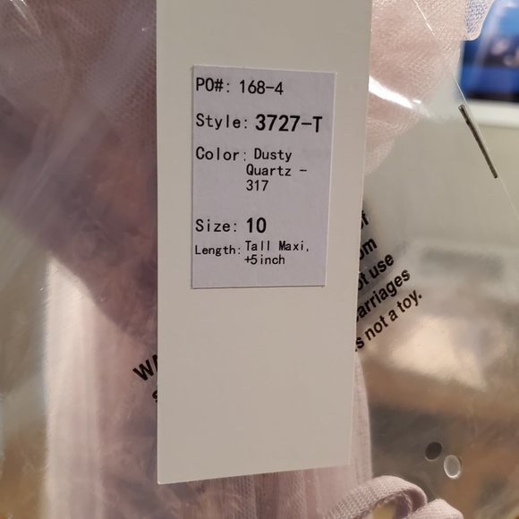 Revelry Rosalie tulle convertible dress in dusty quartz - Picture 7 of 7